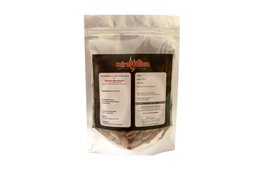 Mirchillion American Almond    Pack  250 grams